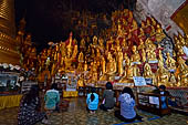 Inle Lake Myanmar. Pindaya, the famous Shwe Oo Min pagoda, a natural cave filled with thousands of gilded Buddha statues. 